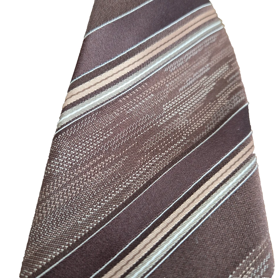 Vintage Wide Tie Men's Necktie Brown 1970s Men's Tie Neck Groovy 70's Fashion - image 2 of 4