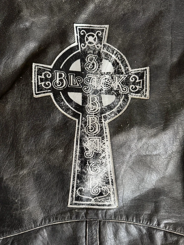 Black Sabbath RARE Leather Vest Signature SuperStars XL Ozzy Osbourne Authentic - Image 3 of 4