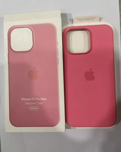 NEW For iPhone 15 15 Pro 15 Plus 15 Pro Max Original Silicone Case with MagSafe - Afbeelding 16 van 16