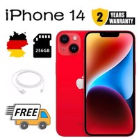 Neu Apple Iphone 14 - 256GB - (Product)Red (Ohne Simlock) (Dual-Sim)❤Versiegelte