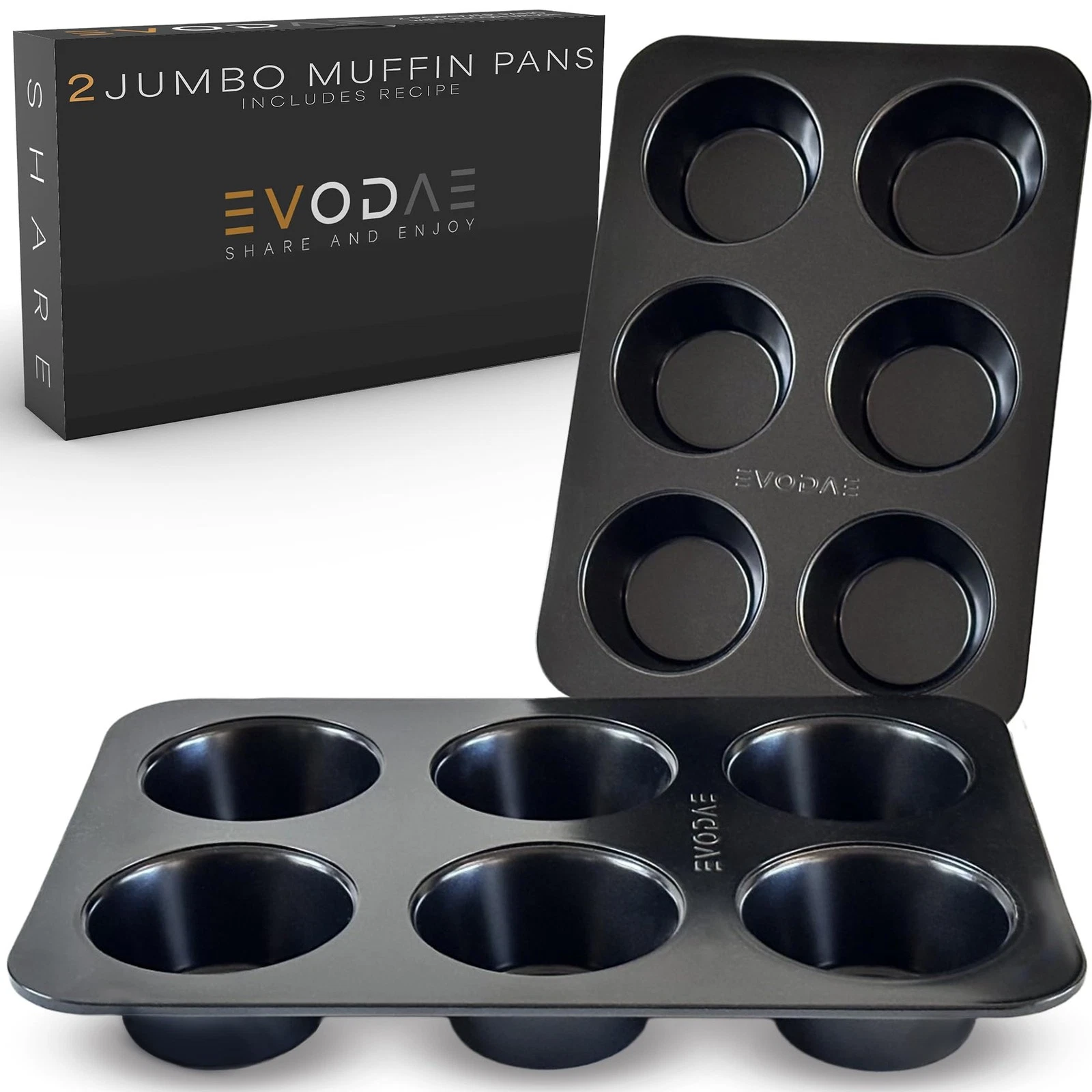 ® Nonstick Jumbo Muffin Pan – 2 Pack Large Muffin Pans, 12-Cup (2×6) Capacity...
Opens in a new wind