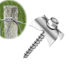 Fence Nails for Wood, 304 Stainless Steel Fence Staples, 1.7" Reusable Wire Fenc