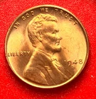 1948-S Lincoln Wheat Cent Penny GEM RED BU From an Original Bank Roll