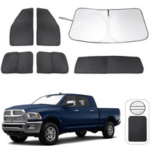 TINGLU Window Shades for Dodge RAM 2500 3500 2010-2026 Accessories Car Side F...