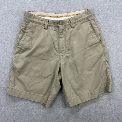Tommy Bahama Shorts Mens 30 Tan Khaki Flat Front Chino Casual Golf Preppy Beach