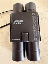 Swarovski Habicht 10x25 B Compact Binoculars Roof Prism Coated Black Case