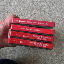 Sizzix Wildcard & Envelope Bitty Bundle x 4 Craft Die Cutter Birthday Cake 