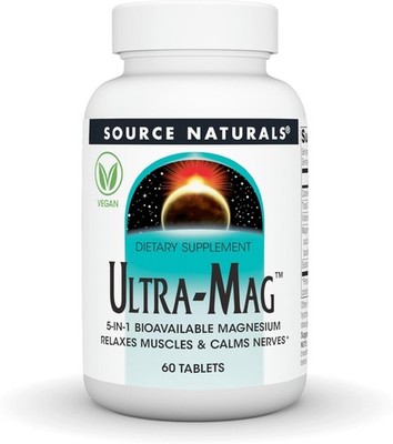 Source Naturals Ultra-Mag, 5 in 1 -Bioavailable Magnesium, Maintains Muscle & Ne