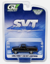Ford F-150 DVT Lightning With Bed Cover 1994 Black 1:64 Scale Greenlight 30469
