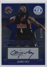 2012-13 Totally Certified Rookie Roll Call Blue /129 Quincy Acy #71 Auto 05fy