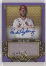 2022 Triple Threads Single Jumbo Relics Amethyst 50/75 Paul DeJong Auto 04cw