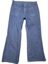 Vintage Seafarer Dungarees Men's 32X29 Jeans Bell Bottom Utility Trouser 1970's