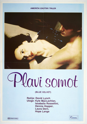 BLUE VELVET Original YU movie poster 1986 KYLE MACLACHLAN LAURA DERN DAVID LYNCH