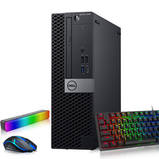 Dell 5060 Desktop PC i5-8th 16GB RAM 256GB SSD RGBK M RGB Soundbar Wi-Fi Win 11