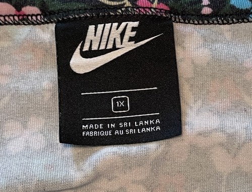Nike Floral Cami Dress Women’s 1X Spaghetti Strap Tennis Pickleball Athleisure - Picture 3 of 7