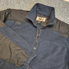 511 Tactical Fleece Jacket Mens Medium Navy Full Zip Outdoor Work Gear