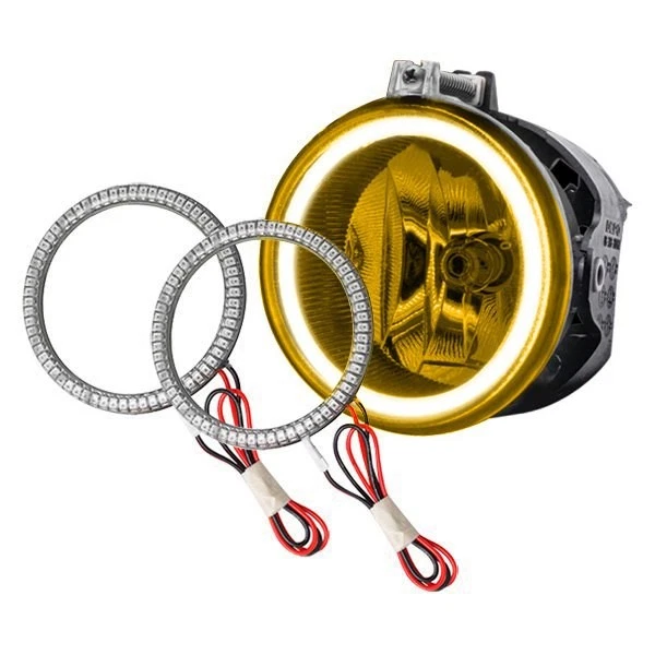 LED Fog Lights Halo Ring Lights Amber For 2005-2014 Dodge Charger Foto 2 de 4