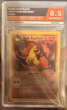 Pokemon TCG Dark Rapidash 44/82 Team Rocket EN 2000 Regular ACA 8.5