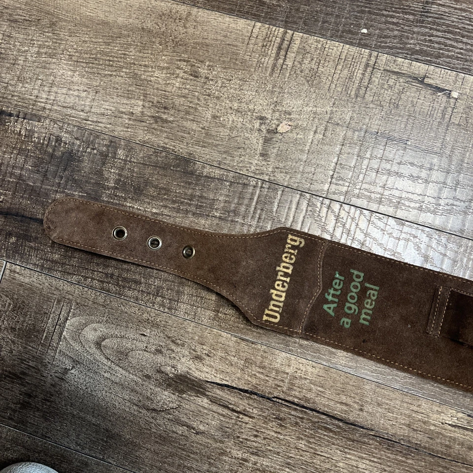 Raro De Colección Underberg Cuero Gamuza Pistola Hebilla Cinturón Cerveza Amargo Soporte/Bandolero Foto 4 de 4