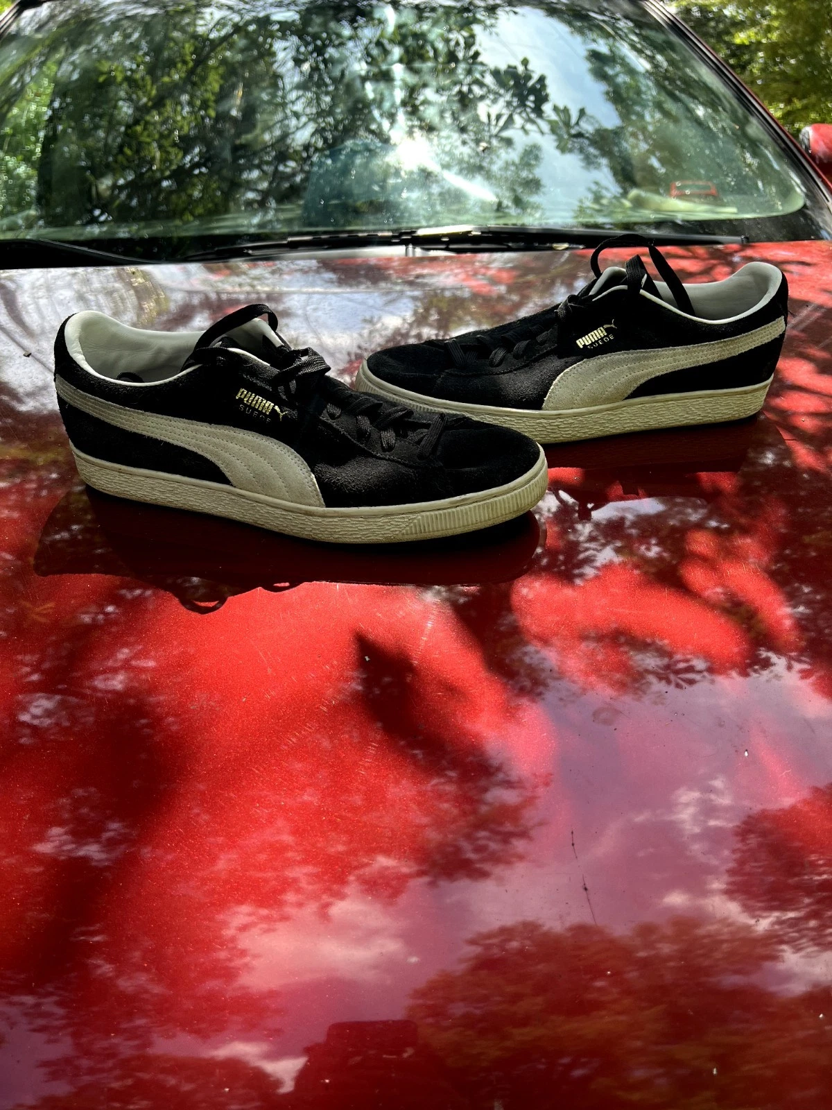 Scarpe sneakers basse uomo Y2K Classic Puma scamosciate colore nero 11 5 Blokecore