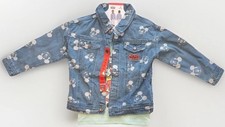 Disney world Mickey Mouse kids' jean jacket with T shirt 2-piece 6T denim