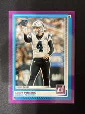 2025 Donruss Press Proofs Purple Eddy Pineiro #37 Carolina Panthers