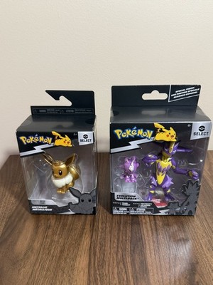 Pokemon Select Evolution Toxel and Toxtricity plus Eevee Metallic