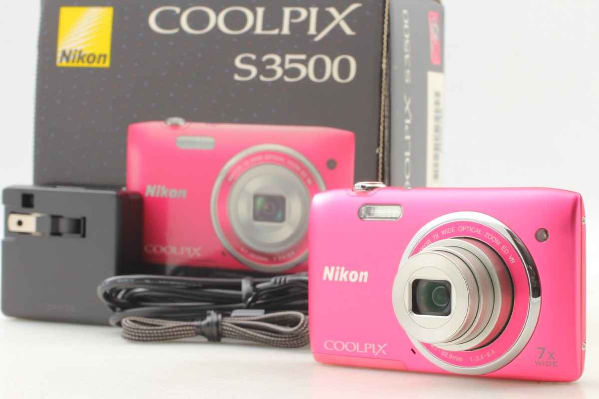 ☆美品☆完動品 Nikon COOLPIX S3500 ピンク ＃358 Nikon COOLPIX S3500 Pink 20.0MP Digital Camera | eBay