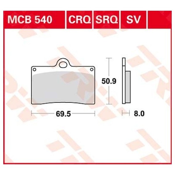 ScheibenbremsbeläGe MCB540SV FüR KTM Aprilia Beta Cagiva Ducati Gasgas MZ Sachs-image