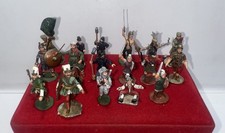 Lot of 17 Painted Metal Soldiers   Mixed Historical Figures 20  40mm
