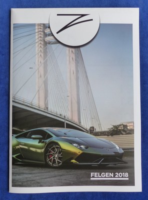 Z-Performance Felgen 2018 Wheels Alufelgen Tuning - Poster Prospekt 2017