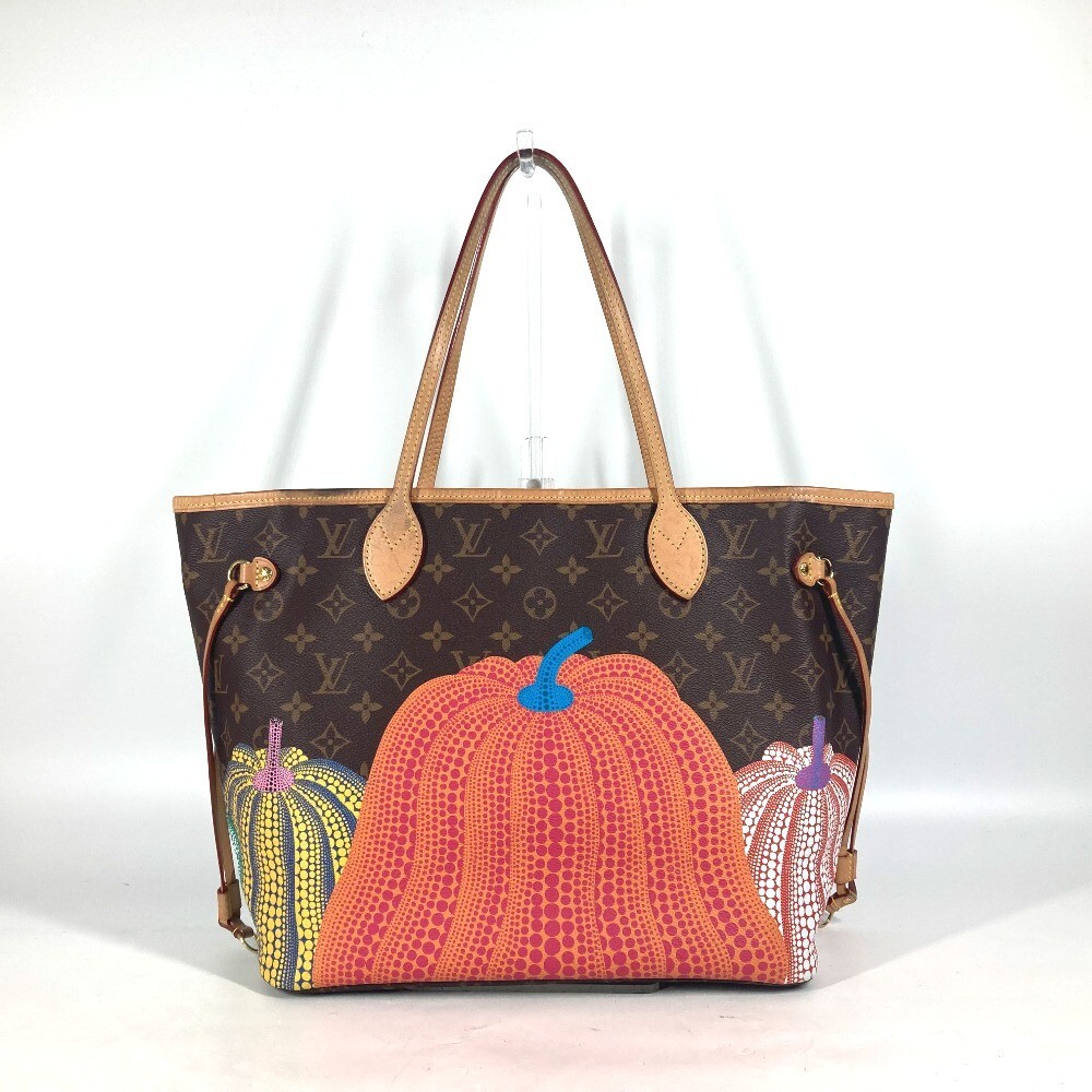 LOUIS VUITTON YK Neverfull MM Tote Bag Pouch M46468 Pumpkin