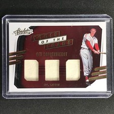 2021 Absolute Red Schoendienst Tools Of The Trade 3 Swatch Triple Jersey No Rs B