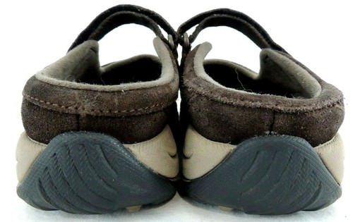 L.L. Bean Women's Mary Jane Shoes Size 7.5 M Brown Suede Slip On - Picture 7 of 11