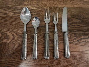 5 Juegos De Pottery Barn Tivoli Conjunto De Cubiertos De 35 Piezas