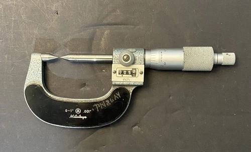 Mitutoyo 142-173 31725 Micrometer 0-1 mm Range .00001"/.001mm Resolution