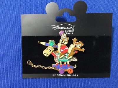 Disney Pin - DLP - Chip & Dale 4th In Train Series Homemade Horse LE 900 DLRP