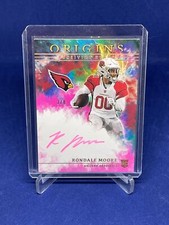 RONDALE MOORE 2021 PANINI ORIGINS RECEIVING STARS PINK AUTO ROOKIE RC #D 3/8