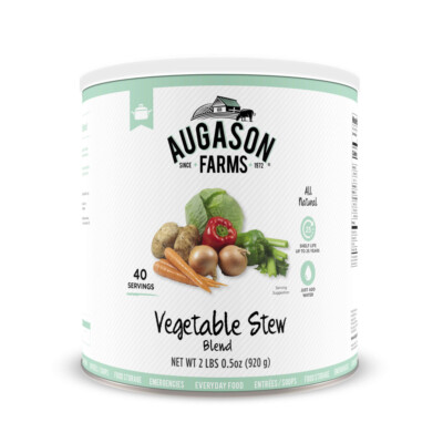 Augason Farms Vegetable Stew Blend 2 lbs 0.5 oz No. 10 Can 