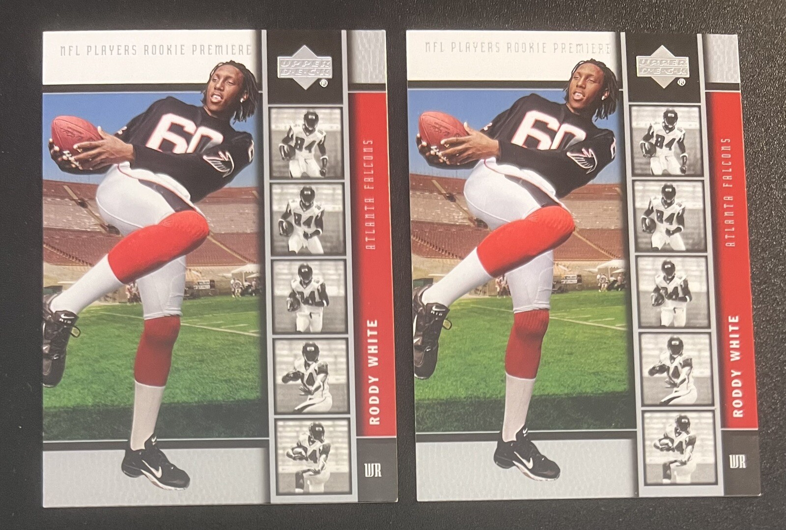 (2) Roddy White 2005 Upper Deck NFL ROOKIE Premiere Lot #7 - Atlanta Falcons
