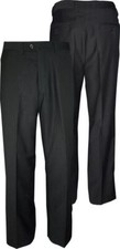 MENS POLY VISCOSE FLAT FRONT SUIT TROUSERS RICO WAIST 30-60",L29/31