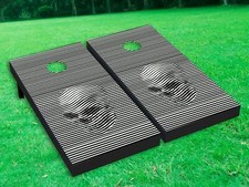 Dense Texture Skull Cornhole Toss Game Board Wraps Decals Graphic Decor