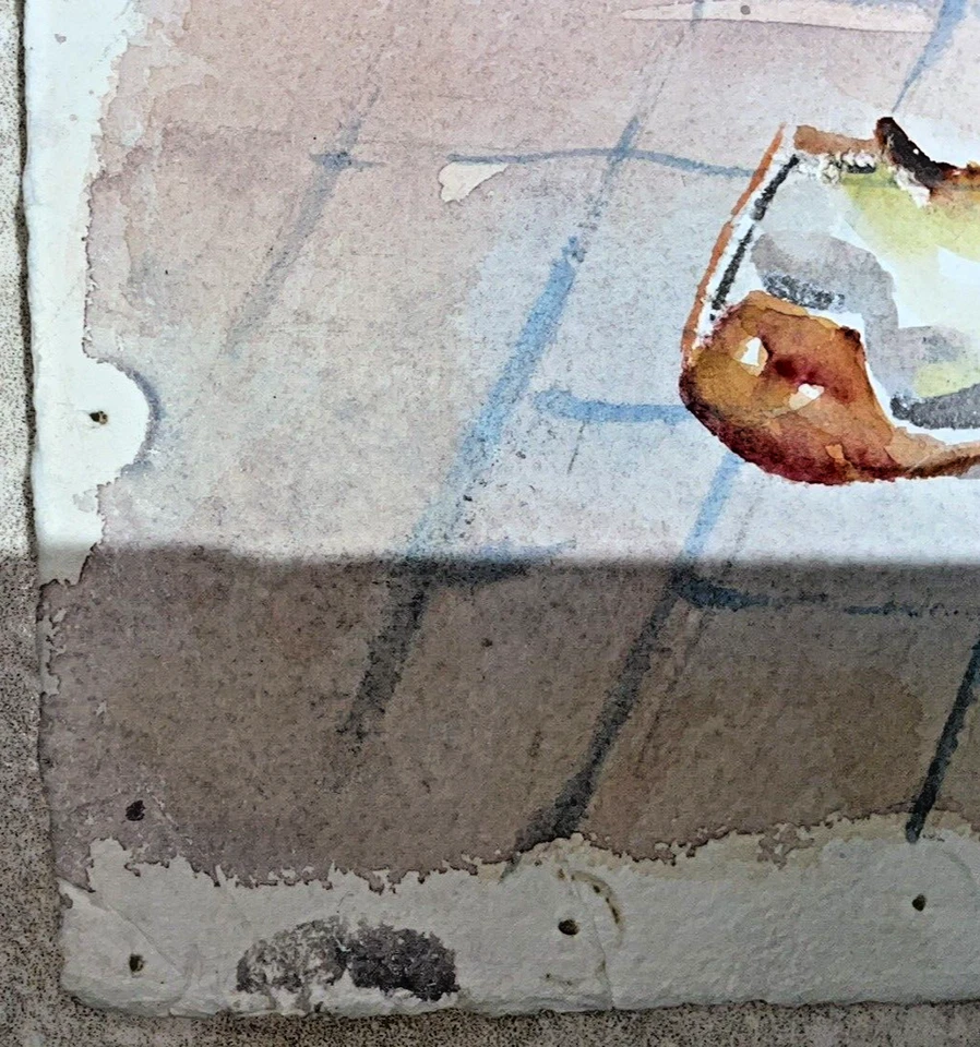 Carl Hibbeler Chicago Artista Acuarela Bodegón Naranjas Propiedad de Charles Whacker Foto 3 de 4