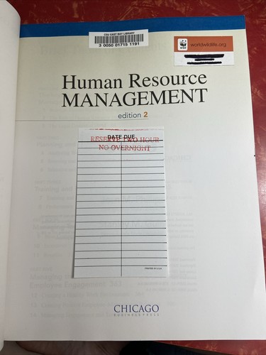 Human Resource Management 2nd Edition - Phillips 2019 Paperback Ex-Library Book - Picture 7 of 7