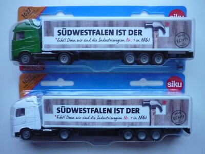 2x Siku 1627 1:87  MAN Koffersattelzug Werbemodell SÜDWESTFALEN  top & OVP