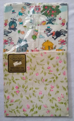 Pleasant Thoughts Vintage Gift Wrapping 2 Packages   New 