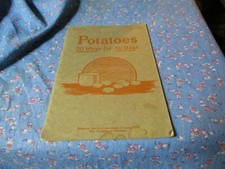 Special Circular Dec 1928 Potatoes 50 Ways for 50 Days College of Ag U of Wiscon
