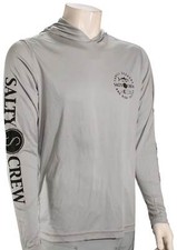 Salty Crew Flip Flop Surf Hoody - Silver - New