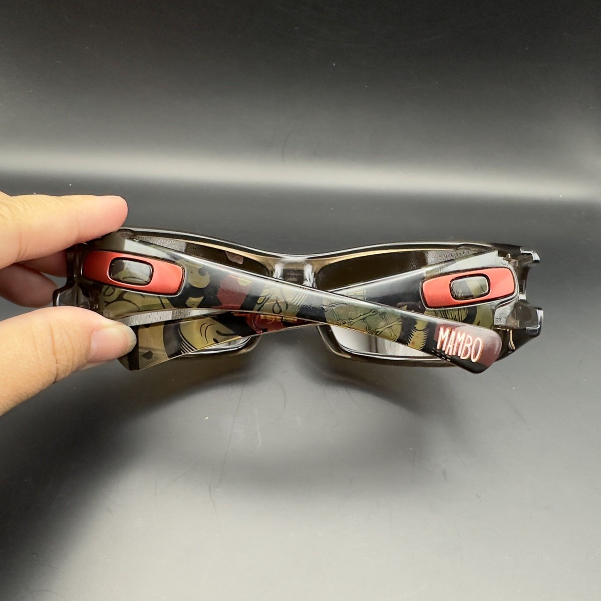 Oakley Mambo Antix Brown Smoke w/ Tungsten Iridium Lenses | eBay