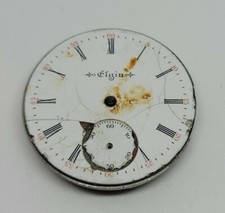 1904 Elgin Model 2 Grade 206 7J 6s Pocket Watch Movement For Parts Or Repair